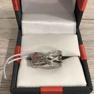 White sapphire twisted ring!
